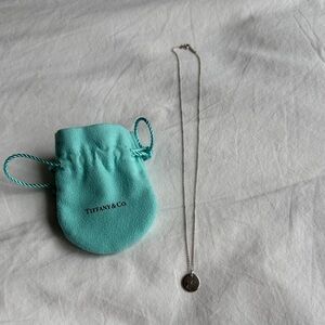 Tiffany & Co. Silver Necklace “E” initial